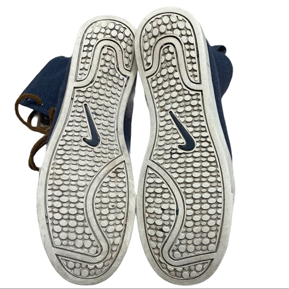 Nike Racquette Mid Denim Leather Lace Up Woman 7.5 - Picture 9 of 11